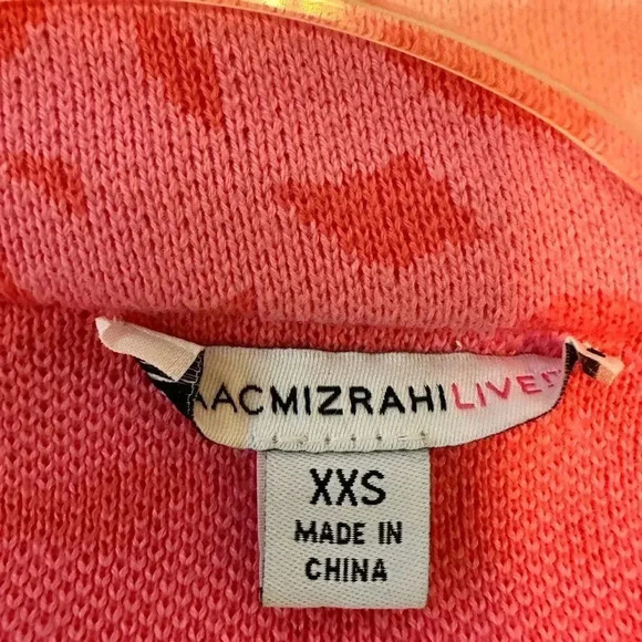 Pink Geometric Floral Sweater Soft Suiting Blazer - Picture 8 of 9